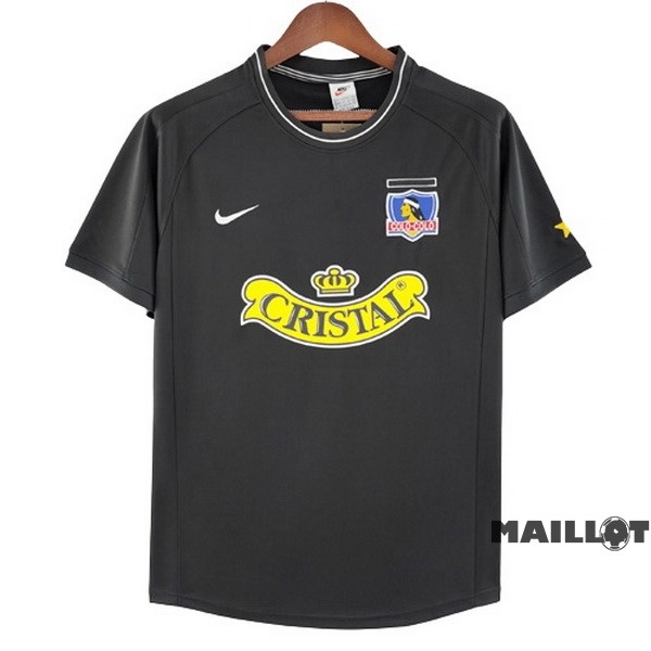 Foot Maillot Pas Cher Exterieur Maillot Colo Colo Retro 2000 2001 Noir