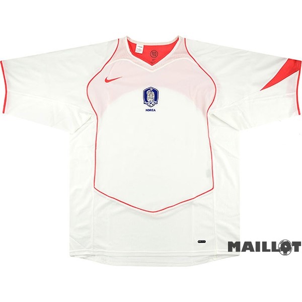 Foot Maillot Pas Cher Exterieur Maillot Corée Retro 2004 2006 Blanc