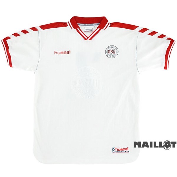 Foot Maillot Pas Cher Exterieur Maillot Danemark Retro 1998 Blanc