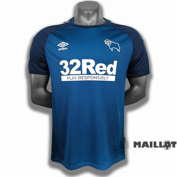 Foot Maillot Pas Cher Exterieur Maillot Derby County Retro 2020 2021 Bleu