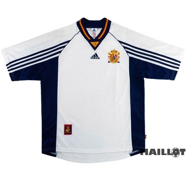 Foot Maillot Pas Cher Exterieur Maillot Espagne Retro 1998 Blanc