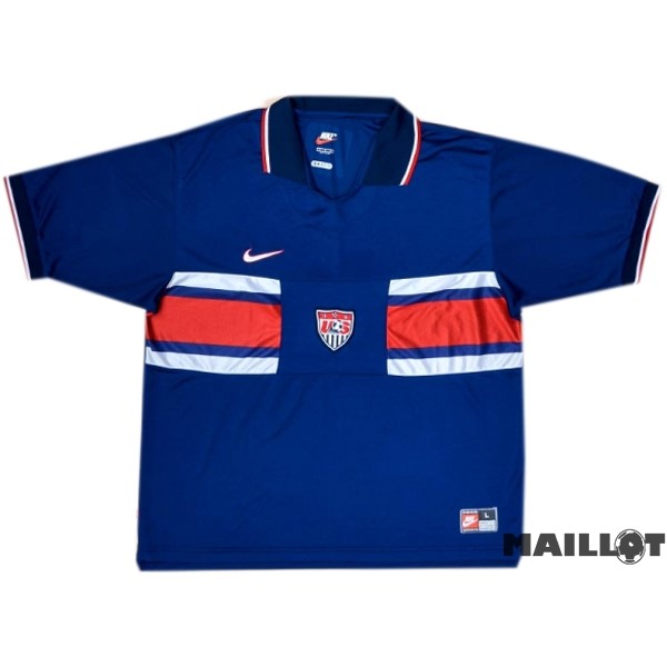 Foot Maillot Pas Cher Exterieur Maillot Estados Unidos Retro 1995 1997 Bleu