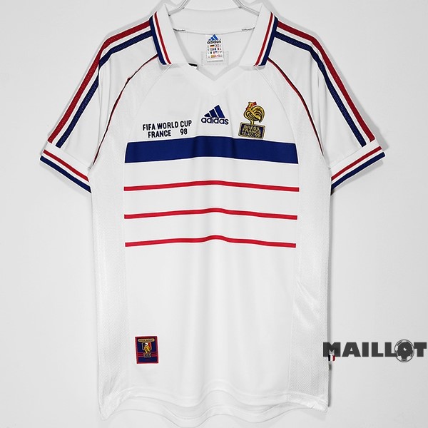 Foot Maillot Pas Cher Exterieur Maillot France Retro 1998 Blanc
