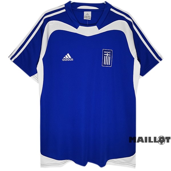 Foot Maillot Pas Cher Exterieur Maillot Grèce Retro 2004 Bleu