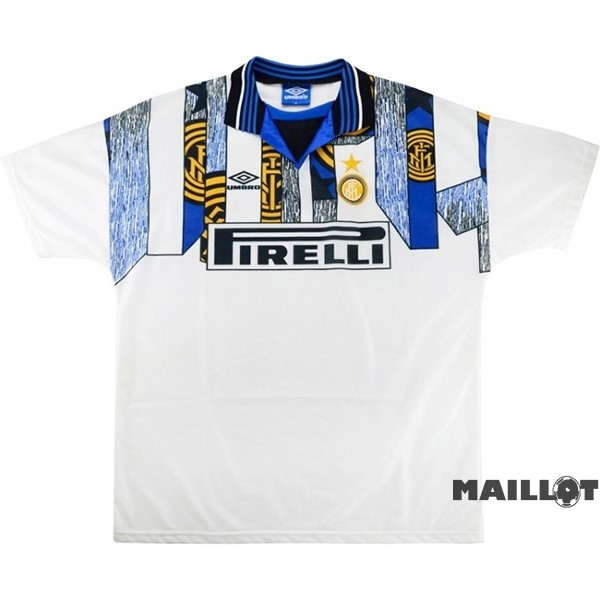 Foot Maillot Pas Cher Exterieur Maillot Inter Milán Retro 1995 1996 Blanc
