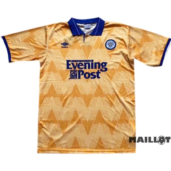 Foot Maillot Pas Cher Exterieur Maillot Leeds United Retro 1991 1992 Jaune