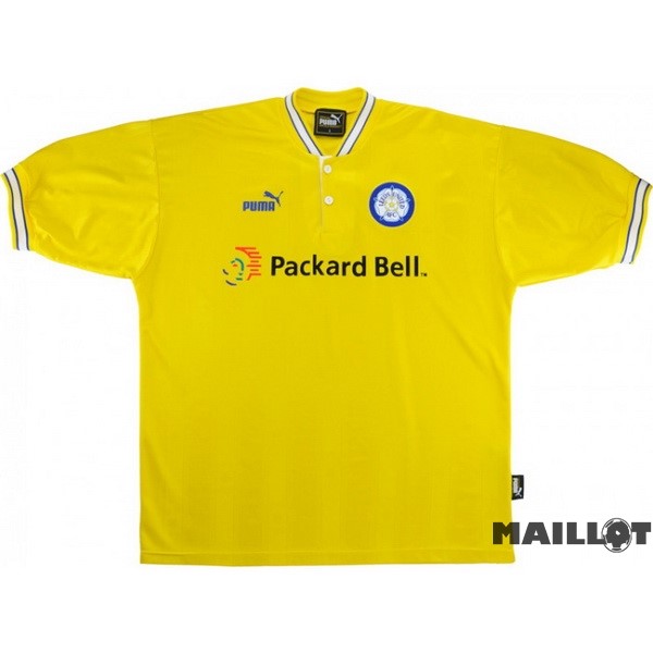 Foot Maillot Pas Cher Exterieur Maillot Leeds United Retro 1997 1998 Jaune