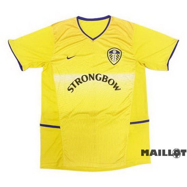 Foot Maillot Pas Cher Exterieur Maillot Leeds United Retro 2002 2003 Jaune
