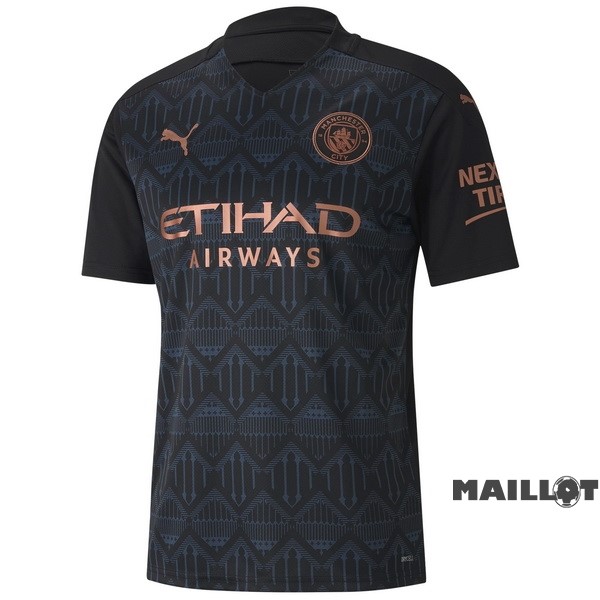 Foot Maillot Pas Cher Exterieur Maillot Manchester City Retro 2020 2021 Noir