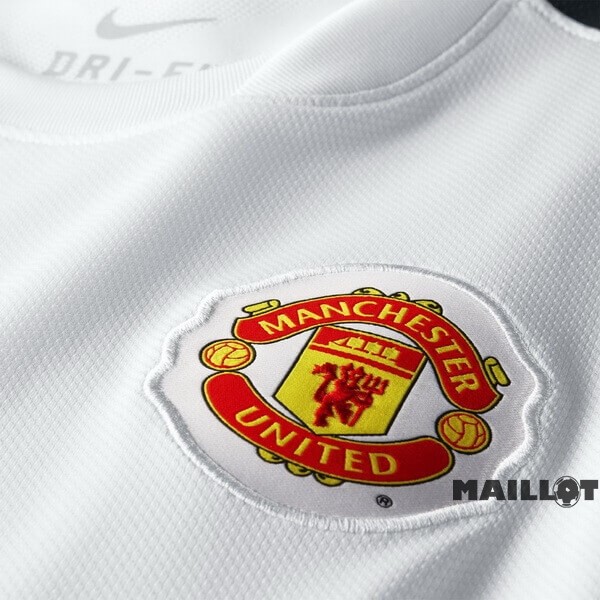 Foot Maillot Pas Cher Exterieur Maillot Manchester United Retro 2010 2011 Blanc