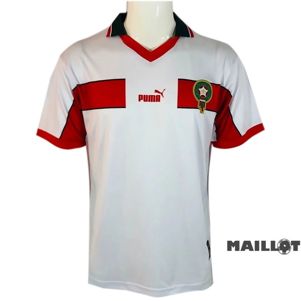 Foot Maillot Pas Cher Exterieur Maillot Maroc Retro 1998 Blanc
