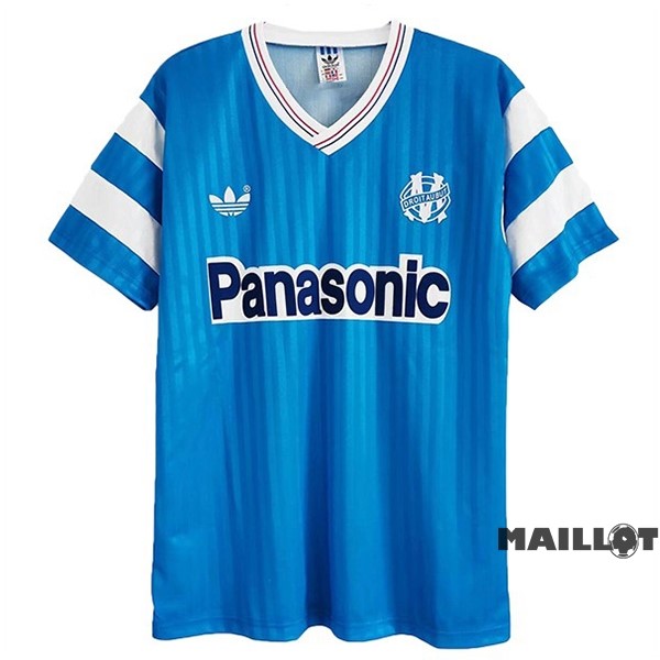 Foot Maillot Pas Cher Exterieur Maillot Marsella Retro 1990 Bleu