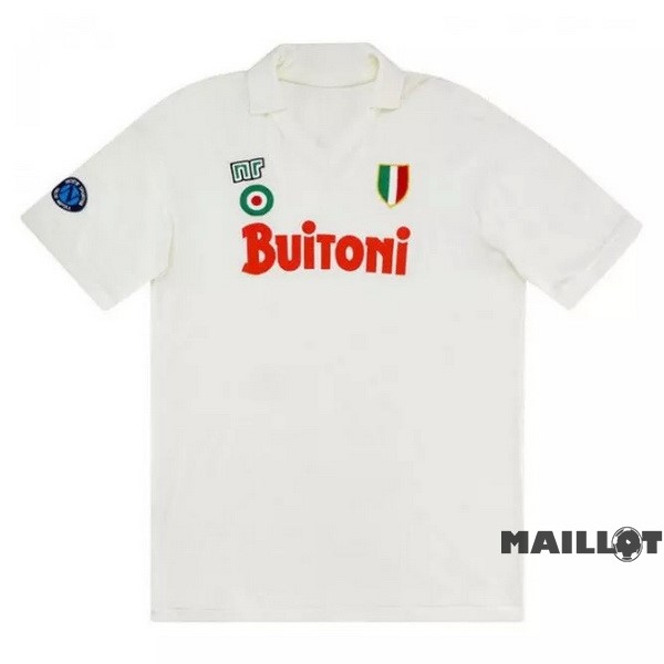 Foot Maillot Pas Cher Exterieur Maillot Napoli Retro 1987 1988 Blanc