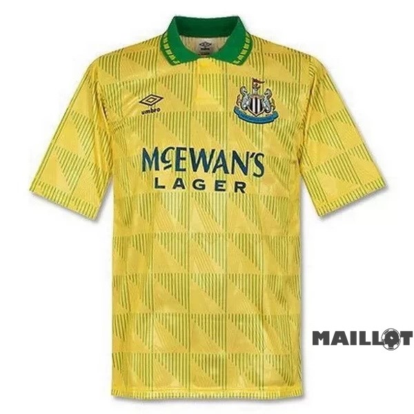 Foot Maillot Pas Cher Exterieur Maillot Newcastle United Retro 1991 Jaune
