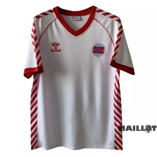 Foot Maillot Pas Cher Exterieur Maillot Norvège Retro 1984 Blanc