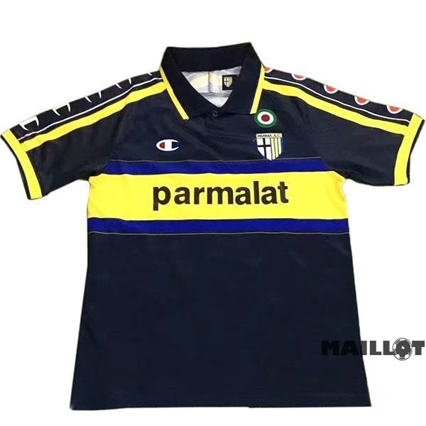 Foot Maillot Pas Cher Exterieur Maillot Parma Retro 1999 2000 Noir