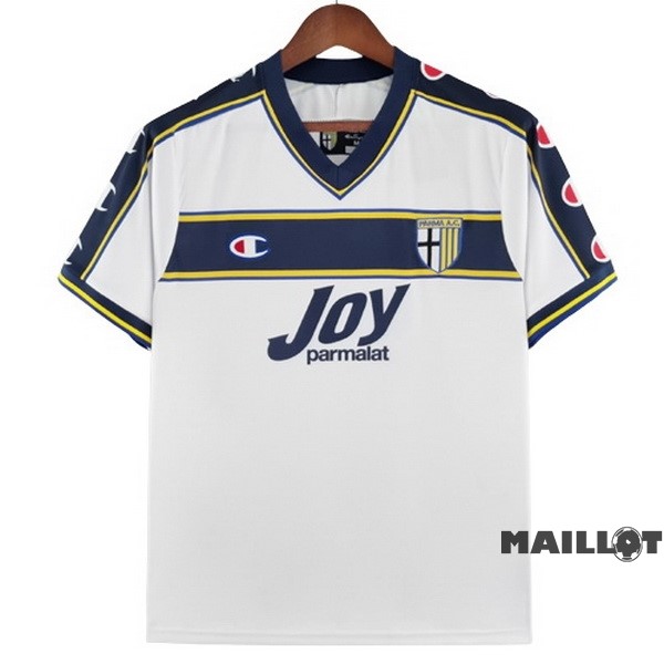 Foot Maillot Pas Cher Exterieur Maillot Parma Retro 2001 2002 Blanc