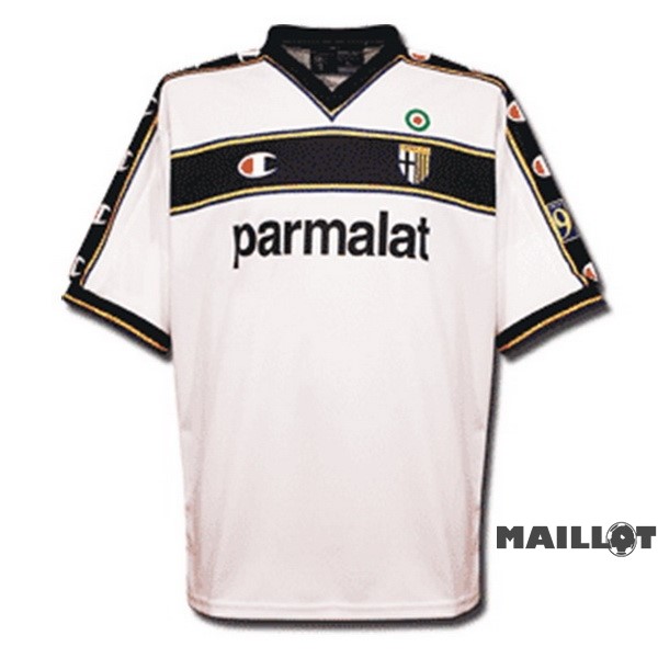 Foot Maillot Pas Cher Exterieur Maillot Parma Retro 2002 2003 Blanc