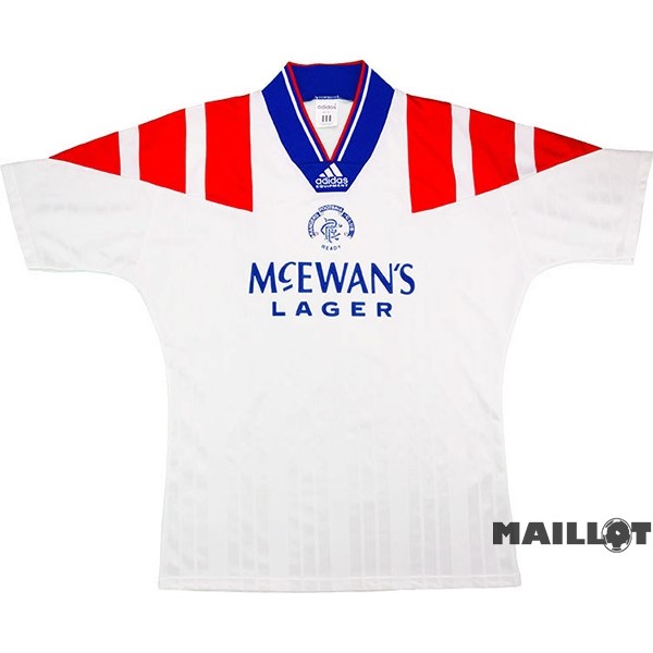 Foot Maillot Pas Cher Exterieur Maillot Rangers Retro 1992 1993 Blanc