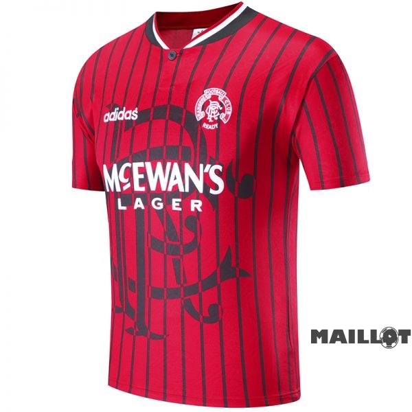 Foot Maillot Pas Cher Exterieur Maillot Rangers Retro 1994 1996 Rouge