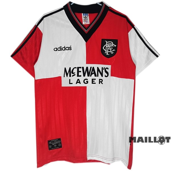 Foot Maillot Pas Cher Exterieur Maillot Rangers Retro 1995 1996 Rouge