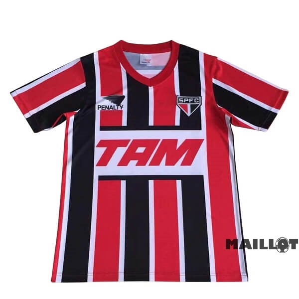 Foot Maillot Pas Cher Exterieur Maillot São Paulo Retro 1993 Rouge Noir
