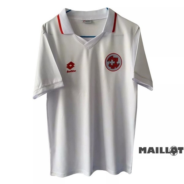 Foot Maillot Pas Cher Exterieur Maillot Suisse Retro 1994 Blanc