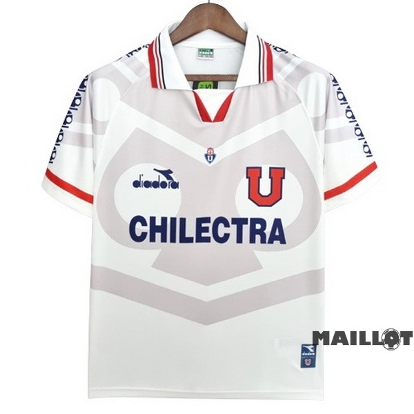Foot Maillot Pas Cher Exterieur Maillot Universidad De Chili Retro 1996 Blanc