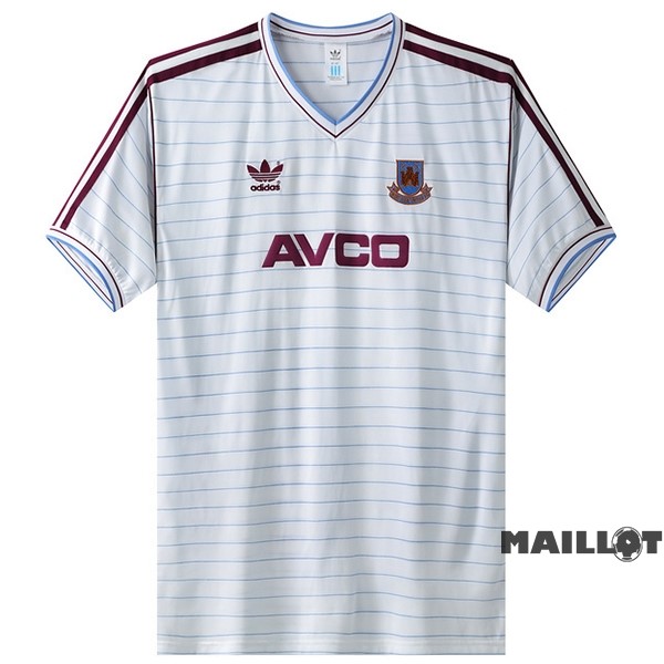 Foot Maillot Pas Cher Exterieur Maillot West Ham United Retro 1986 Blanc