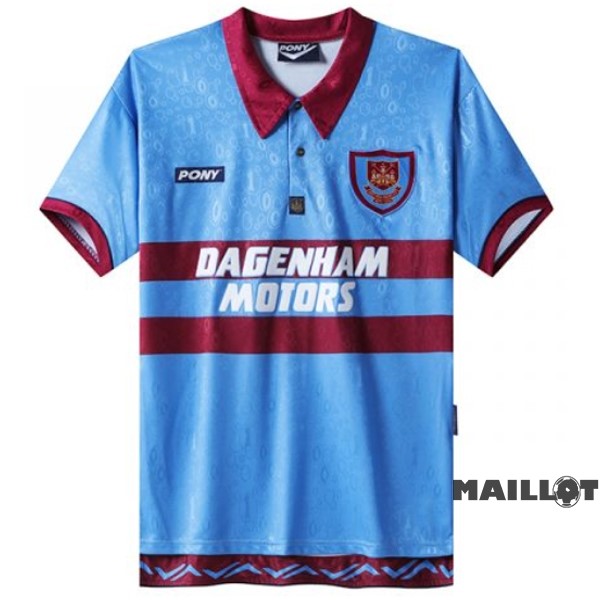 Foot Maillot Pas Cher Exterieur Maillot West Ham United Retro 1995 1997 Bleu