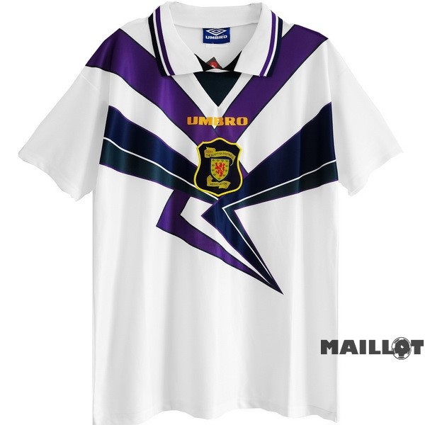 Foot Maillot Pas Cher Exterieur Maillot Écosse Retro 1994 1996 Blanc