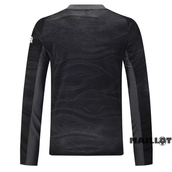 Foot Maillot Pas Cher Exterieur Manches Longues Gardien Manchester United 2021 2022 Noir