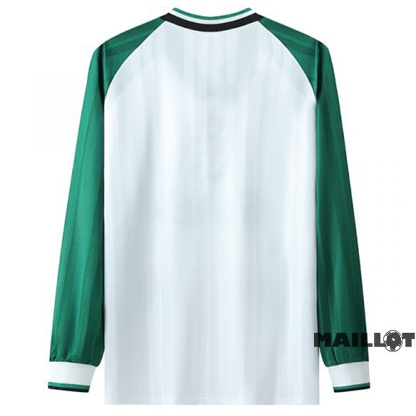 Foot Maillot Pas Cher Exterieur Manches Longues Liverpool Retro 1993 1995 Blanc