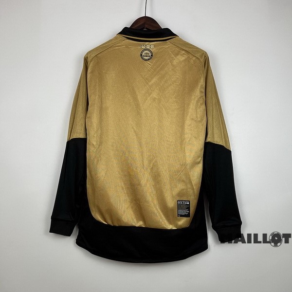 Foot Maillot Pas Cher Exterieur Manches Longues Manchester United Retro 2001 2002 Blanc