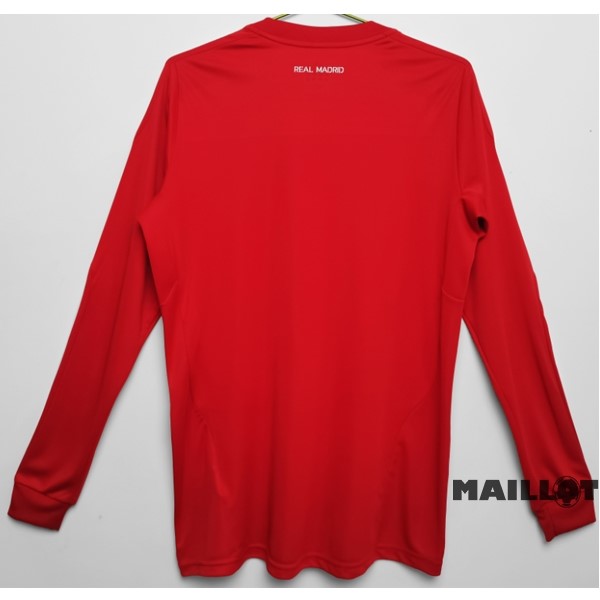 Foot Maillot Pas Cher Exterieur Manches Longues Real Madrid Retro 2011 2012 Rouge