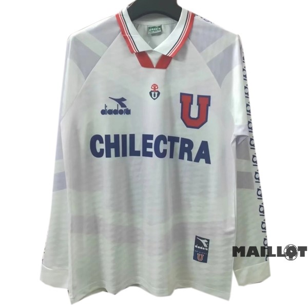 Foot Maillot Pas Cher Exterieur Manches Longues Universidad De Chili Retro 1996 Blanc
