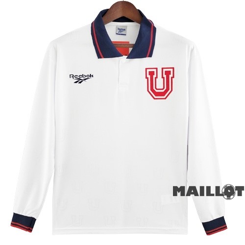Foot Maillot Pas Cher Exterieur Manches Longues Universidad De Chili Retro 1998 Blanc