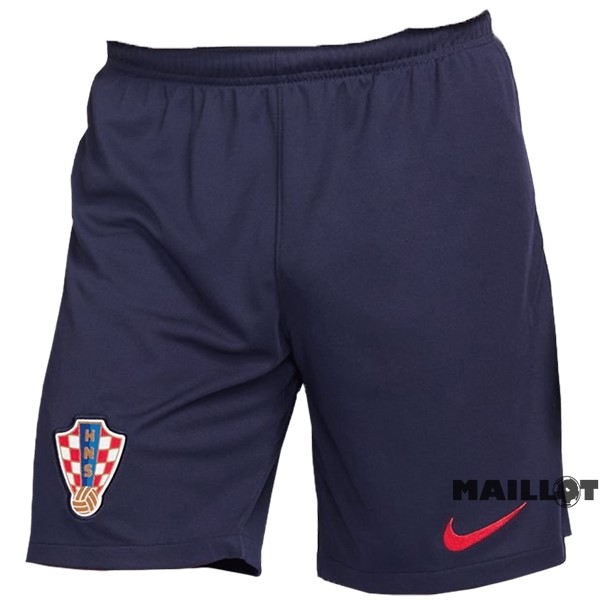 Foot Maillot Pas Cher Exterieur Pantalon Croatie 2022 Bleu Marine