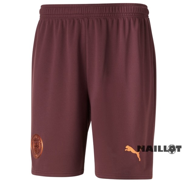 Foot Maillot Pas Cher Exterieur Pantalon Manchester City 2023 2024 Rouge