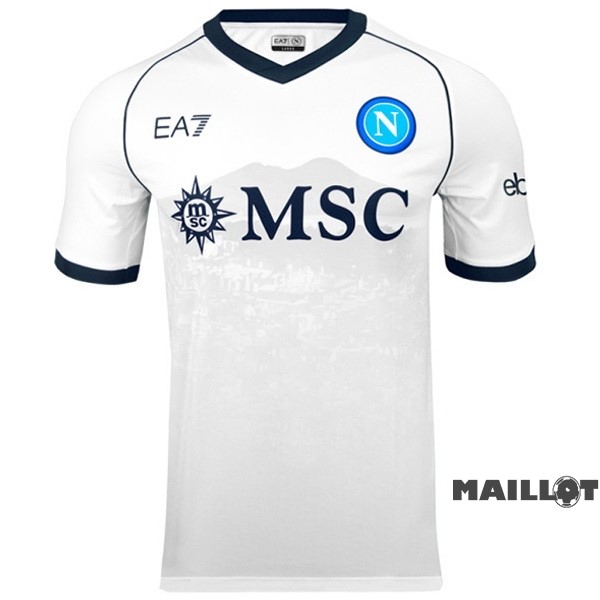 Foot Maillot Pas Cher Exterieur Thailande Maillot Napoli 2023 2024 Blanc