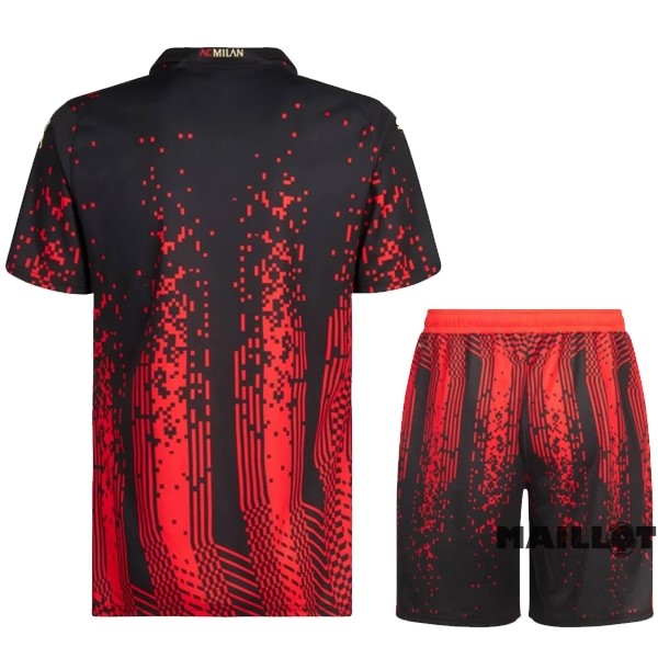 Foot Maillot Pas Cher Fourth Conjunto De Enfant AC Milan 2022 2023 Rouge
