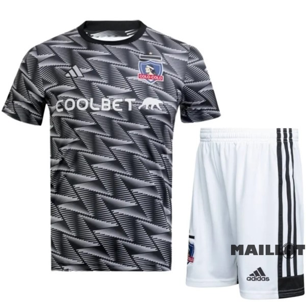 Foot Maillot Pas Cher Fourth Conjunto De Enfant Colo Colo 2023 2024 Noir