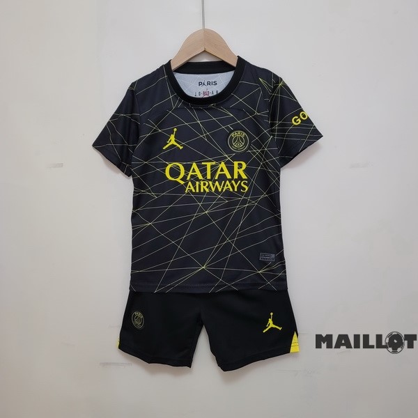 Foot Maillot Pas Cher Fourth Conjunto De Enfant Paris Saint Germain 2022 2023 Noir
