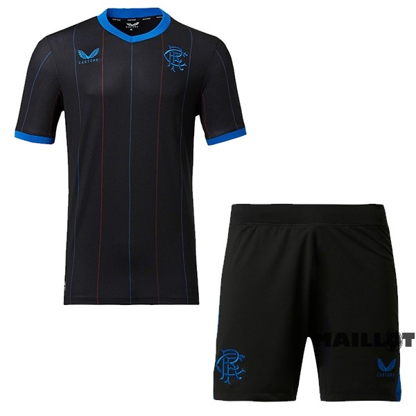 Foot Maillot Pas Cher Fourth Conjunto De Homme Rangers 2022 2023 Noir