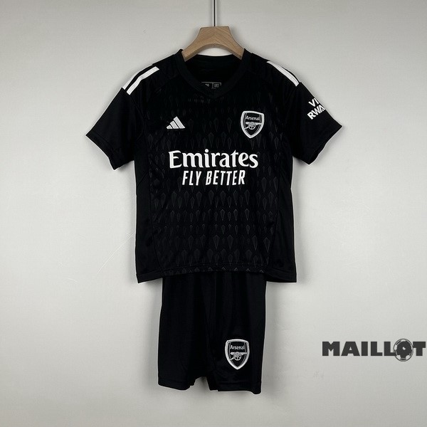 Foot Maillot Pas Cher Gardien Conjunto De Enfant Arsenal 2023 2024 Noir