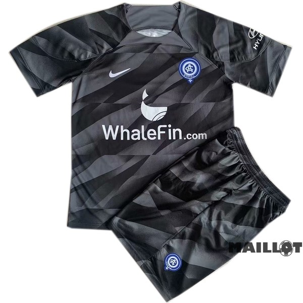 Foot Maillot Pas Cher Gardien Conjunto De Enfant Atlético Madrid Noir