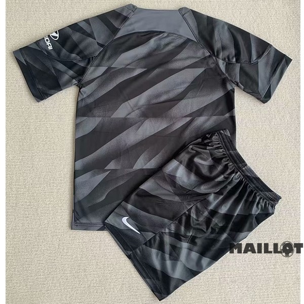Foot Maillot Pas Cher Gardien Conjunto De Enfant Atlético Madrid Noir