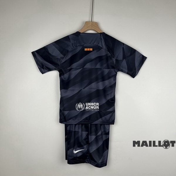 Foot Maillot Pas Cher Gardien Conjunto De Enfant Barcelona 2023 2024 Noir