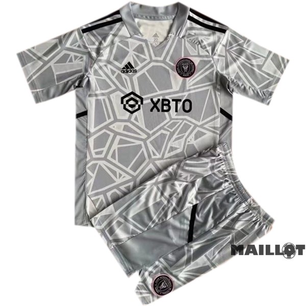 Foot Maillot Pas Cher Gardien Conjunto De Enfant Inter Miami 2022 2023 Gris