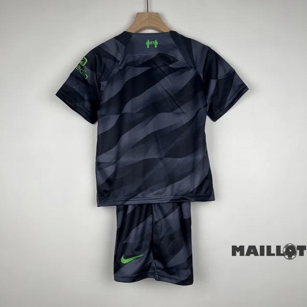 Foot Maillot Pas Cher Gardien Conjunto De Enfant Liverpool 2023 2024 Noir